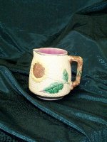 Majolica Sunflower Pitcher
