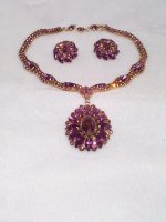 Amethyst Rhinestone Set